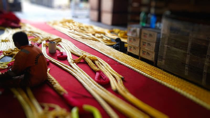 12-strand Dyneema rope splicing